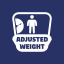 AjBW - Adjusted Body Weight Calculator app icon